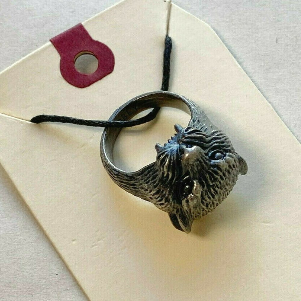Obey Jewelry "Panther" Ring Silver Oxidize